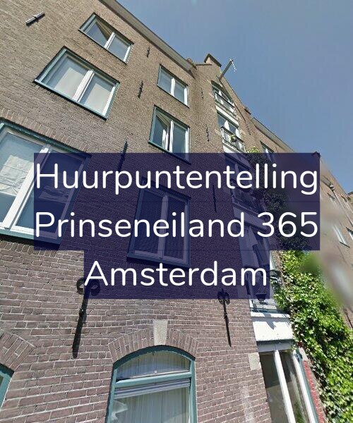 Foto gevel Huurpuntentelling voor Prinseneiland 365, Amsterdam