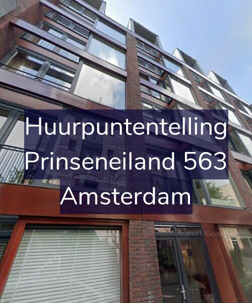 Foto gevel Huurpuntentelling voor Prinseneiland 563, Amsterdam
