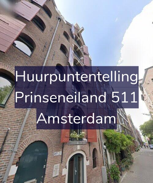 Foto gevel Huurpuntentelling voor Prinseneiland 511, Amsterdam