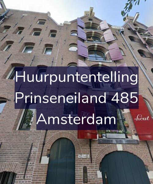 Foto gevel Huurpuntentelling voor Prinseneiland 485, Amsterdam