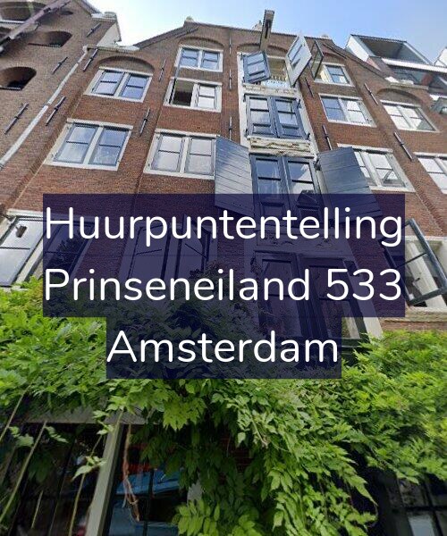 Foto gevel Huurpuntentelling voor Prinseneiland 533, Amsterdam