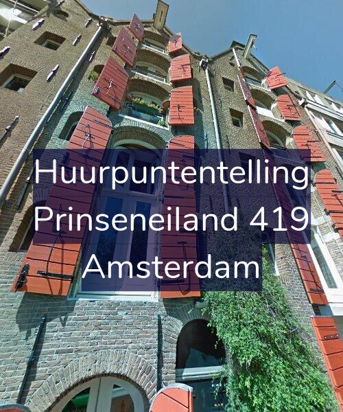 Foto gevel Huurpuntentelling voor Prinseneiland 419, Amsterdam