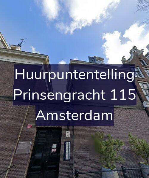 Foto gevel Huurpuntentelling voor Prinsengracht 115, Amsterdam