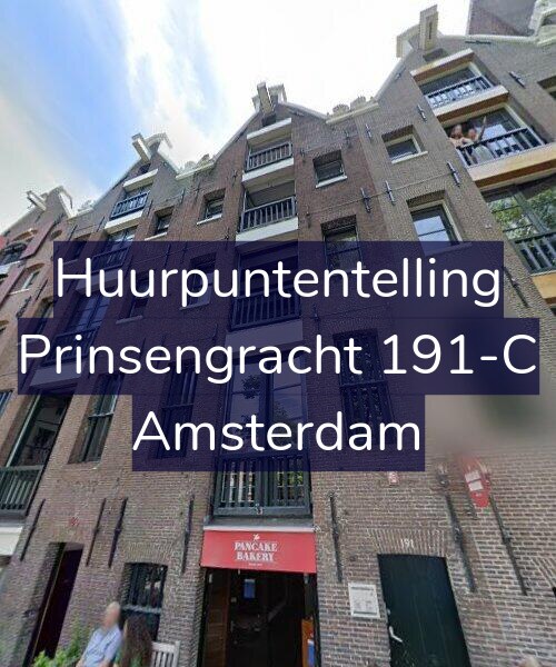 Foto gevel Huurpuntentelling voor Prinsengracht 191-C, Amsterdam