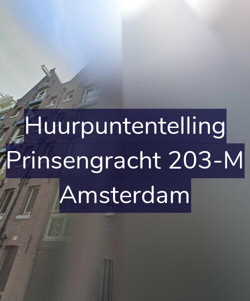 Foto gevel Huurpuntentelling voor Prinsengracht 203-M, Amsterdam