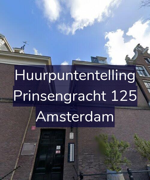 Foto gevel Huurpuntentelling voor Prinsengracht 125, Amsterdam