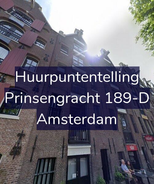 Foto gevel Huurpuntentelling voor Prinsengracht 189-D, Amsterdam