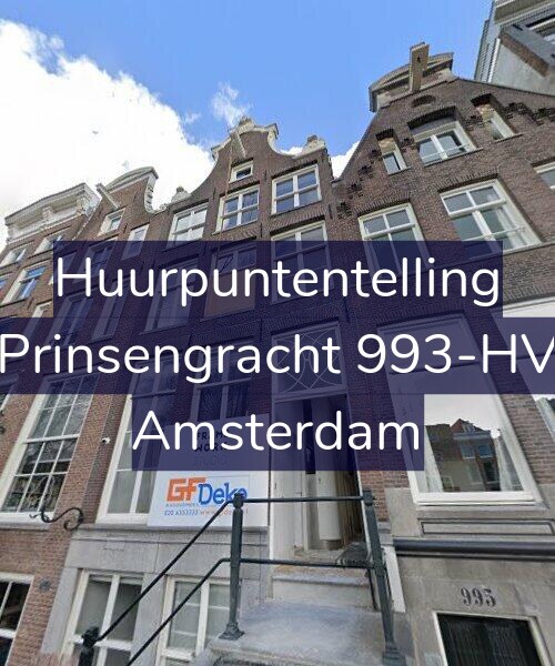 Foto gevel Huurpuntentelling voor Prinsengracht 993-HV, Amsterdam