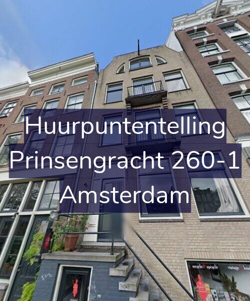 Foto gevel Huurpuntentelling voor Prinsengracht 260-1, Amsterdam