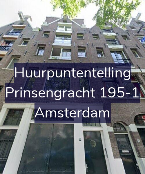 Foto gevel Huurpuntentelling voor Prinsengracht 195-1, Amsterdam