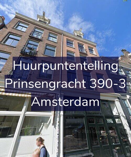 Foto gevel Huurpuntentelling voor Prinsengracht 390-3, Amsterdam