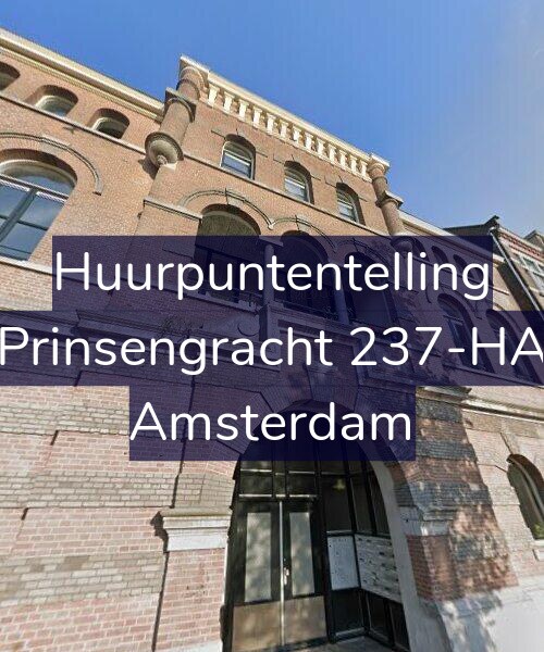Foto gevel Huurpuntentelling voor Prinsengracht 237-HA, Amsterdam
