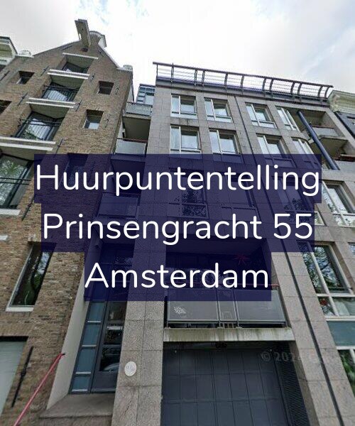 Foto gevel Huurpuntentelling voor Prinsengracht 55, Amsterdam