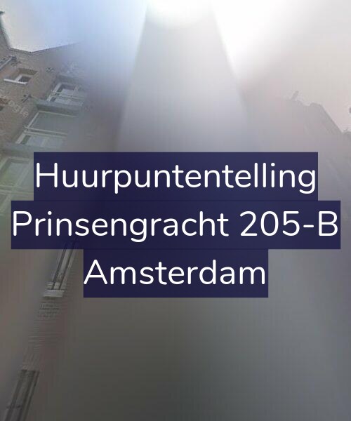 Foto gevel Huurpuntentelling voor Prinsengracht 205-B, Amsterdam