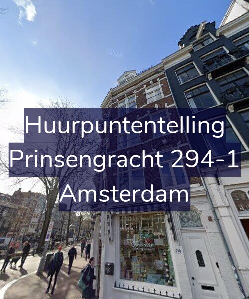 Foto gevel Huurpuntentelling voor Prinsengracht 294-1, Amsterdam