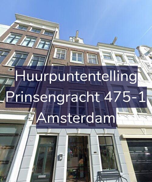 Foto gevel Huurpuntentelling voor Prinsengracht 475-1, Amsterdam