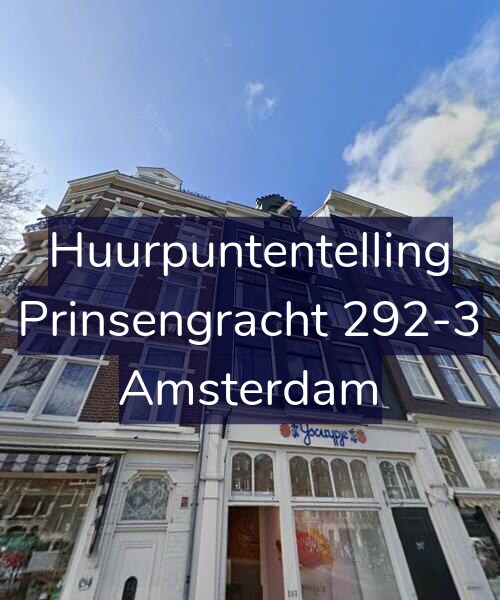 Foto gevel Huurpuntentelling voor Prinsengracht 292-3, Amsterdam