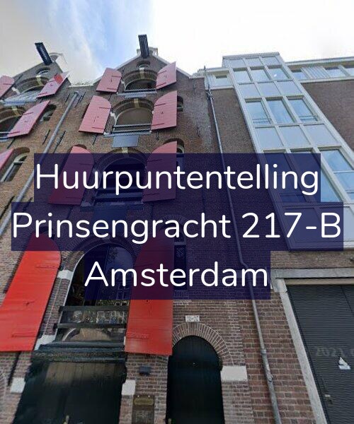 Foto gevel Huurpuntentelling voor Prinsengracht 217-B, Amsterdam