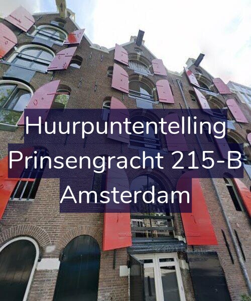 Foto gevel Huurpuntentelling voor Prinsengracht 215-B, Amsterdam