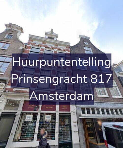 Foto gevel Huurpuntentelling voor Prinsengracht 817, Amsterdam