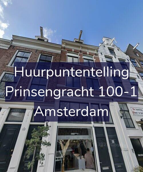 Foto gevel Huurpuntentelling voor Prinsengracht 100-1, Amsterdam