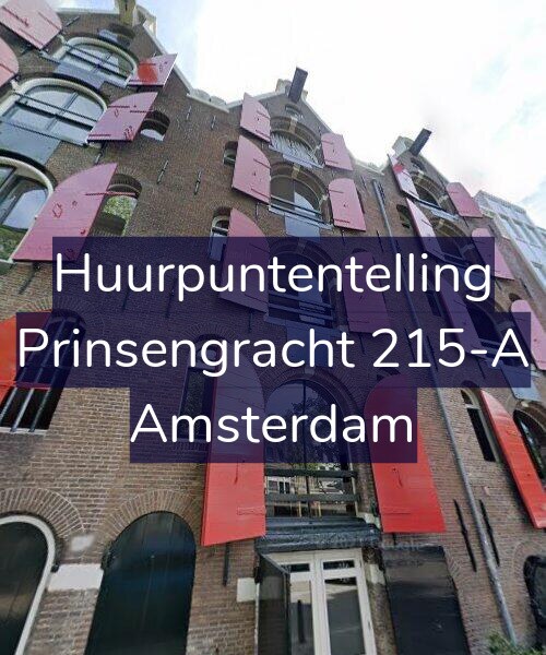Foto gevel Huurpuntentelling voor Prinsengracht 215-A, Amsterdam