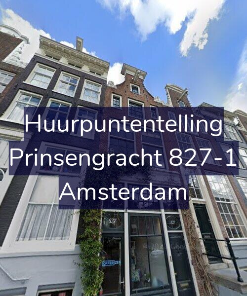 Foto gevel Huurpuntentelling voor Prinsengracht 827-1, Amsterdam