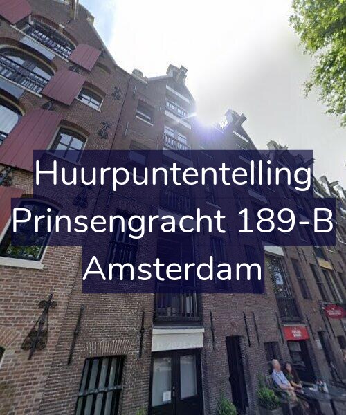 Foto gevel Huurpuntentelling voor Prinsengracht 189-B, Amsterdam