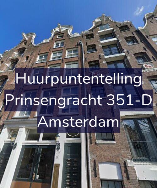 Foto gevel Huurpuntentelling voor Prinsengracht 351-D, Amsterdam