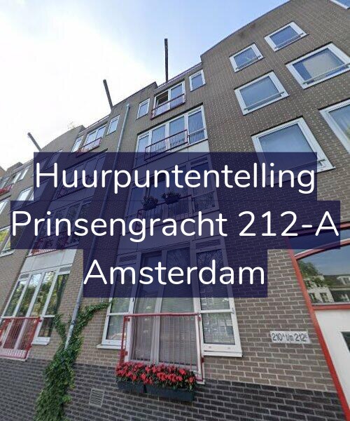 Foto gevel Huurpuntentelling voor Prinsengracht 212-A, Amsterdam