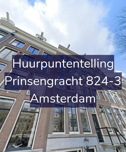 Foto gevel Huurpuntentelling voor Prinsengracht 824-3, Amsterdam