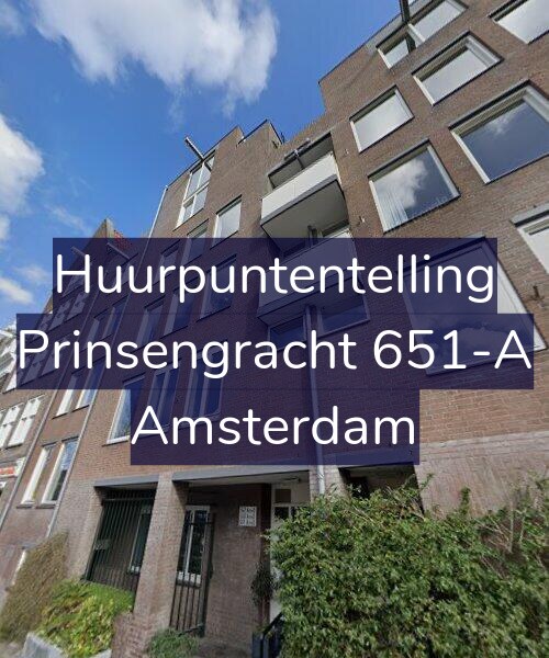 Foto gevel Huurpuntentelling voor Prinsengracht 651-A, Amsterdam
