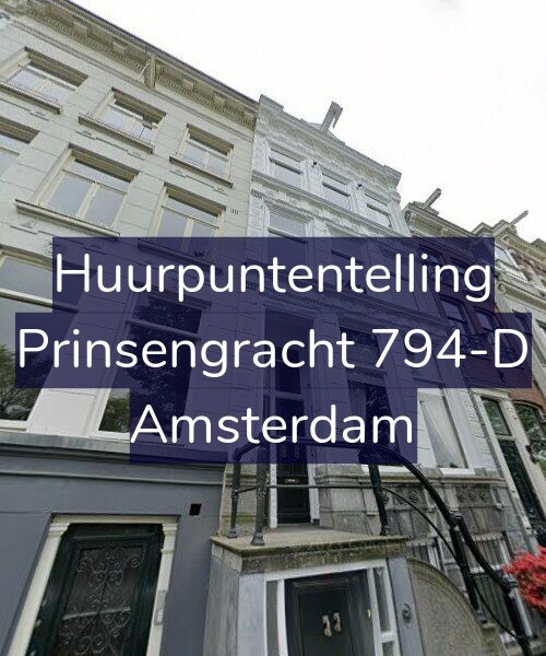 Foto gevel Huurpuntentelling voor Prinsengracht 794-D, Amsterdam