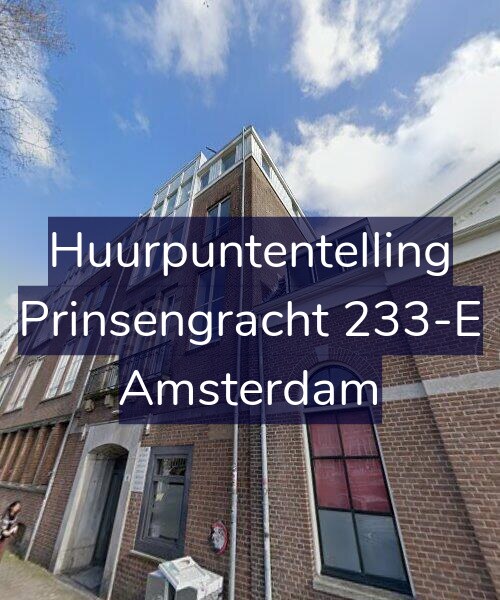 Foto gevel Huurpuntentelling voor Prinsengracht 233-E, Amsterdam