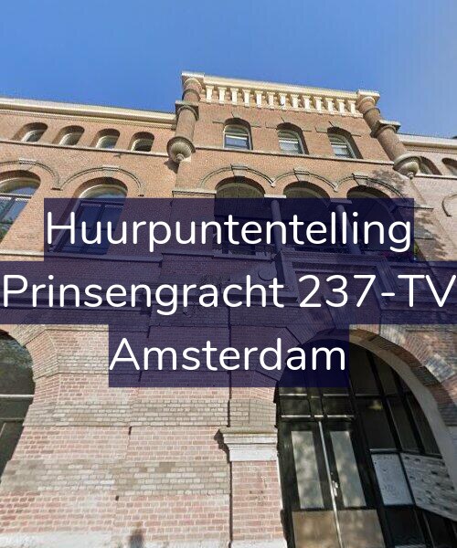 Foto gevel Huurpuntentelling voor Prinsengracht 237-TV, Amsterdam