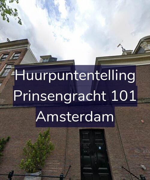 Foto gevel Huurpuntentelling voor Prinsengracht 101, Amsterdam