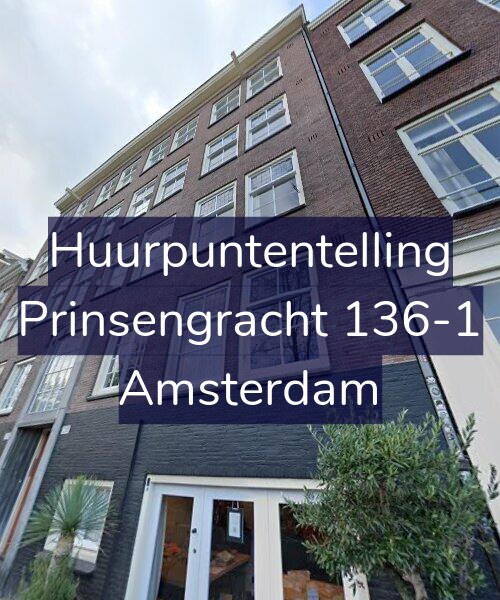 Foto gevel Huurpuntentelling voor Prinsengracht 136-1, Amsterdam
