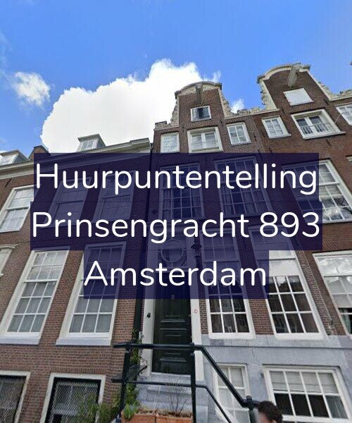 Foto gevel Huurpuntentelling voor Prinsengracht 893, Amsterdam