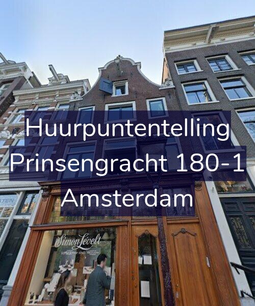 Foto gevel Huurpuntentelling voor Prinsengracht 180-1, Amsterdam