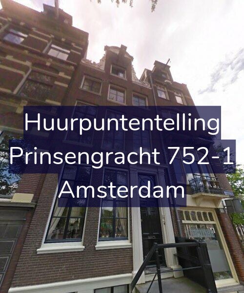 Foto gevel Huurpuntentelling voor Prinsengracht 752-1, Amsterdam