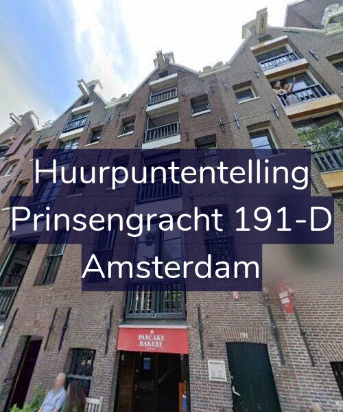 Foto gevel Huurpuntentelling voor Prinsengracht 191-D, Amsterdam