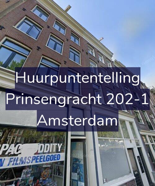 Foto gevel Huurpuntentelling voor Prinsengracht 202-1, Amsterdam
