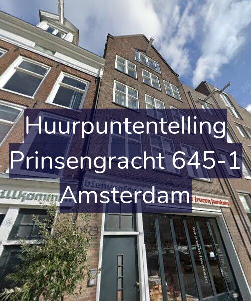 Foto gevel Huurpuntentelling voor Prinsengracht 645-1, Amsterdam