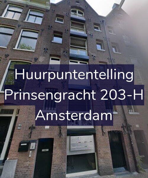 Foto gevel Huurpuntentelling voor Prinsengracht 203-H, Amsterdam