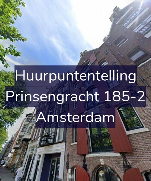 Foto gevel Huurpuntentelling voor Prinsengracht 185-2, Amsterdam
