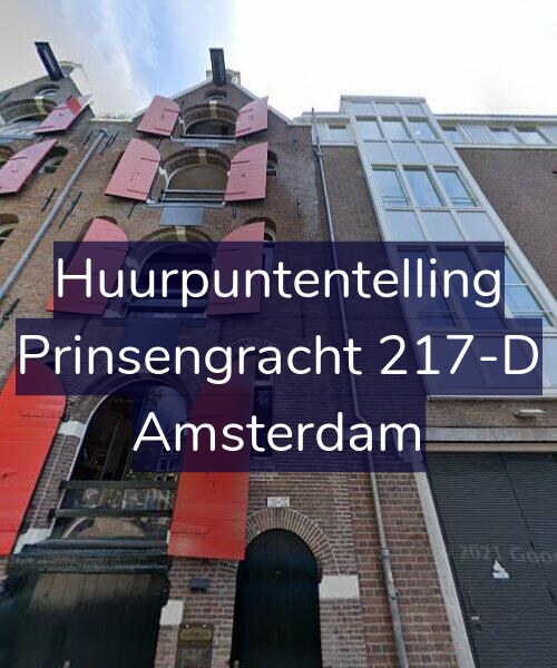Foto gevel Huurpuntentelling voor Prinsengracht 217-D, Amsterdam