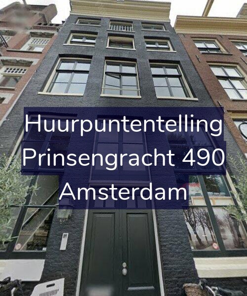Foto gevel Huurpuntentelling voor Prinsengracht 490, Amsterdam