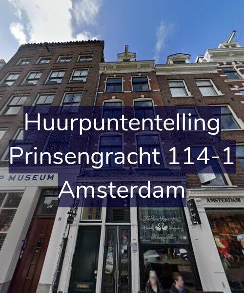 Foto gevel Huurpuntentelling voor Prinsengracht 114-1, Amsterdam