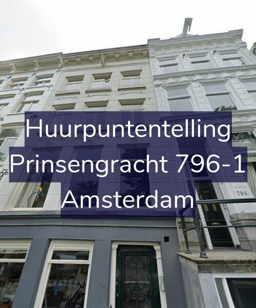 Foto gevel Huurpuntentelling voor Prinsengracht 796-1, Amsterdam