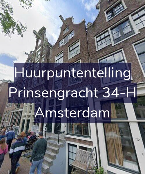 Foto gevel Huurpuntentelling voor Prinsengracht 34-H, Amsterdam